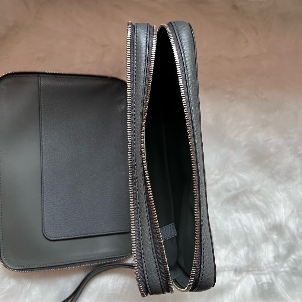 New! GUCCI Soho GG Logo Calfskin Logo Bag - Picture 10 of 14